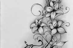 kresba-uhel-charcoal-predloha-tetovani-lilie-vahy